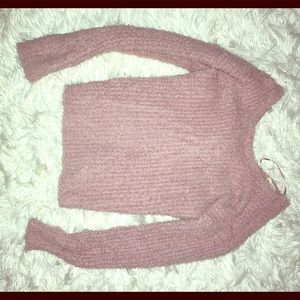 Reversible Hippie rose pink sweater